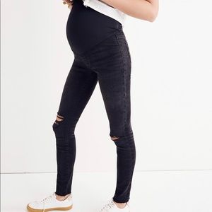 Madewell maternity distressed skinny jeans
